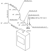 図：局所排気装置系統線図の例